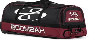 Boombah Brute Rolling Bat Bag - 35" x 15" x 12-1/2" - Multiple Color Options - Holds 4 Bats and Room for Gear - Wheeled Bag