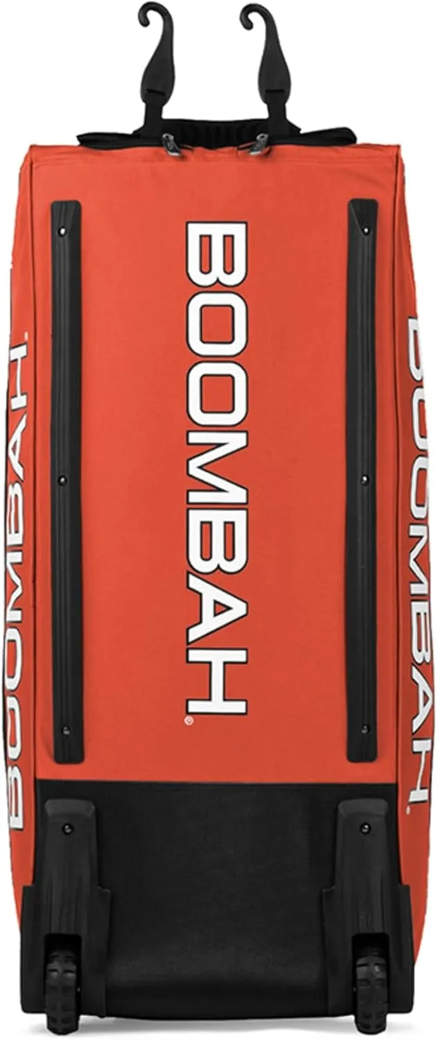 Boombah Brute Rolling Bat Bag - 35" x 15" x 12-1/2" - Multiple Color Options - Holds 4 Bats and Room for Gear - Wheeled Bag