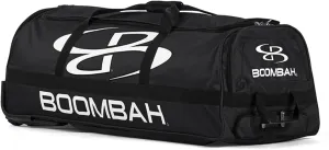 Boombah Brute Rolling Bat Bag - 35" x 15" x 12-1/2" - Multiple Color Options - Holds 4 Bats and Room for Gear - Wheeled Bag