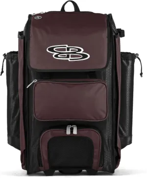 Boombah Catchers Superpack Hybrid Rolling Bat Bag - Multiple Colors - Wheeled & Backpack Version
