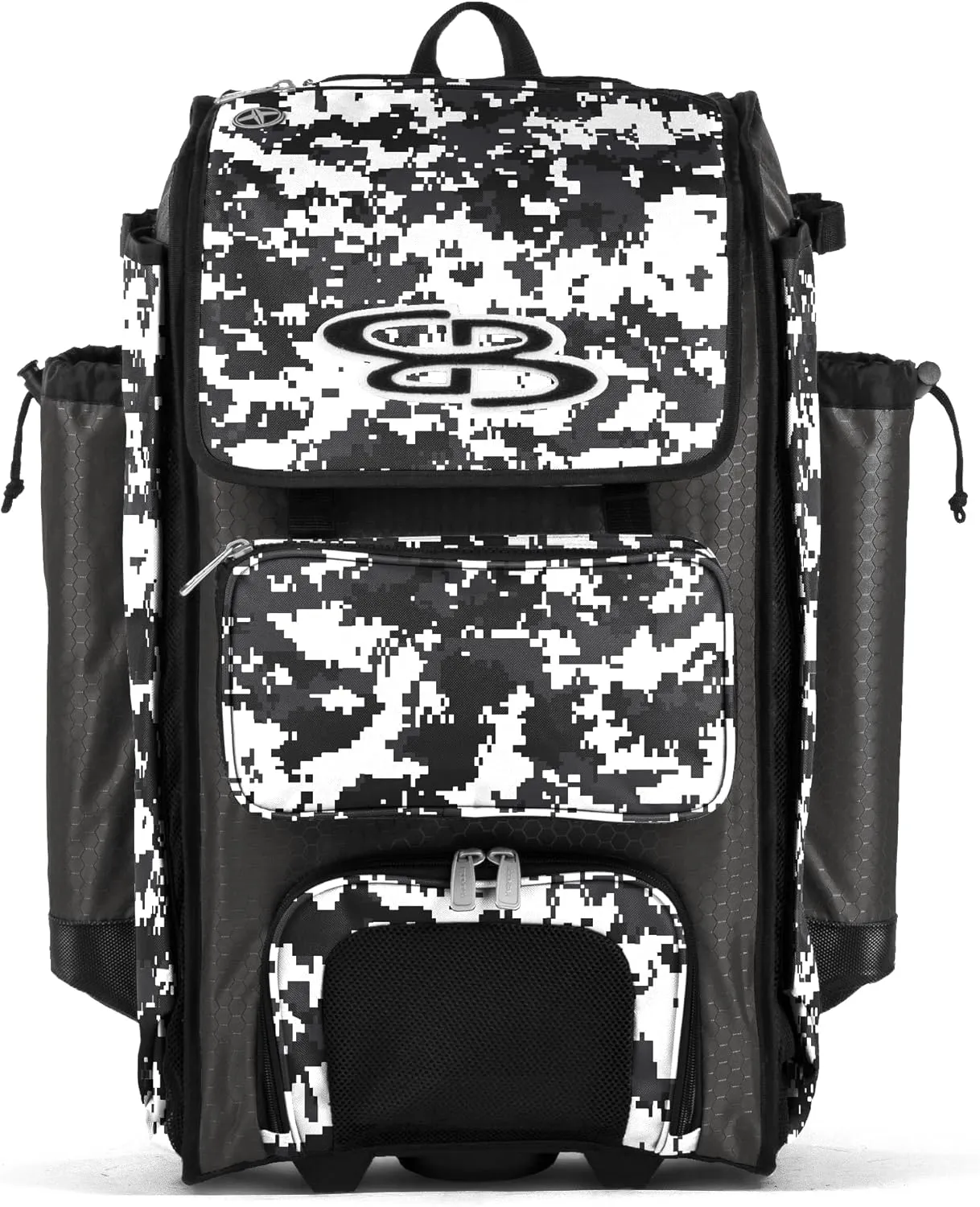 Boombah Catchers Superpack Hybrid Rolling Digital Camo Bat Bag - Multiple Colors - Wheeled & Backpack Version
