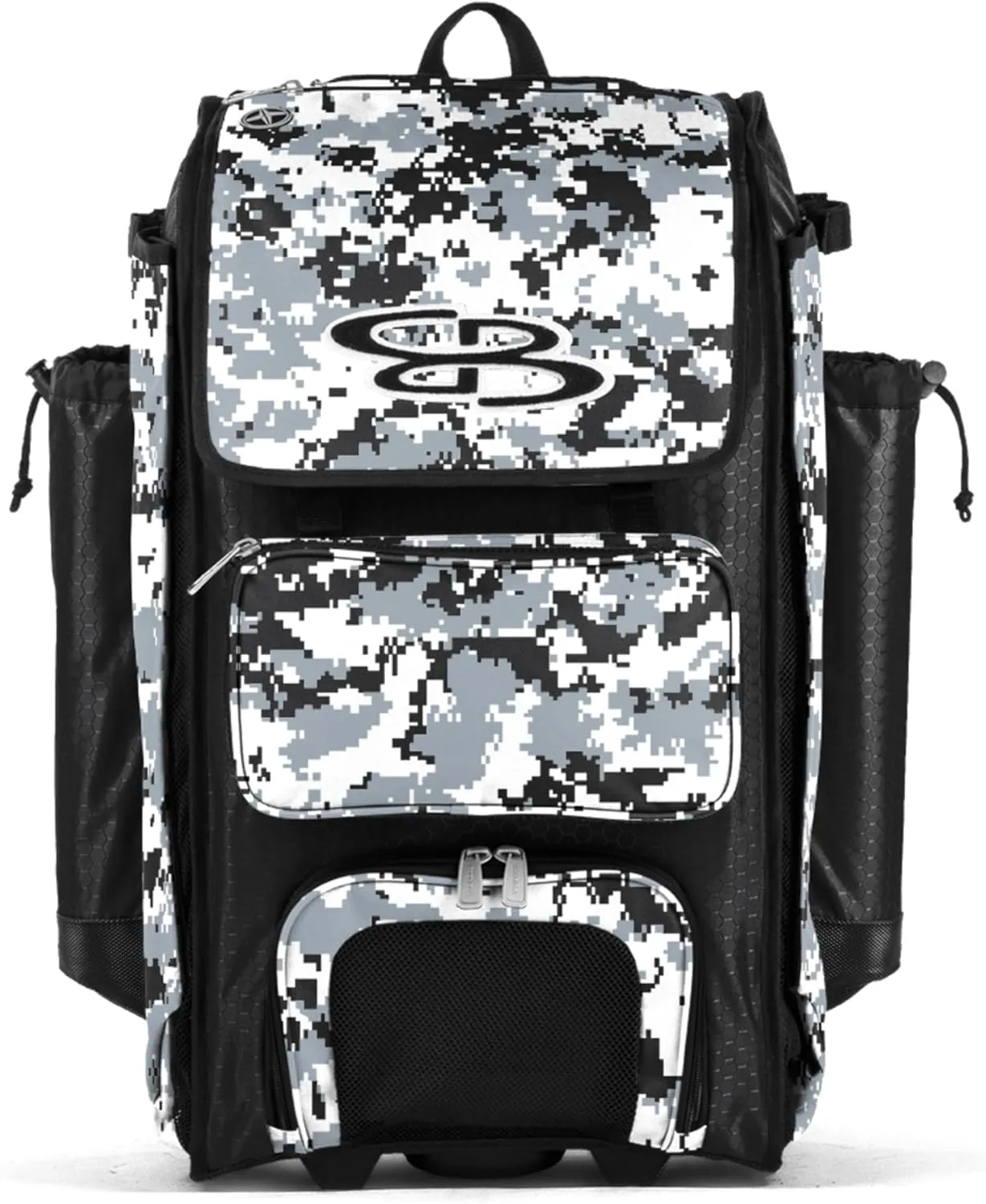 Boombah Catchers Superpack Hybrid Rolling Digital Camo Bat Bag - Multiple Colors - Wheeled & Backpack Version