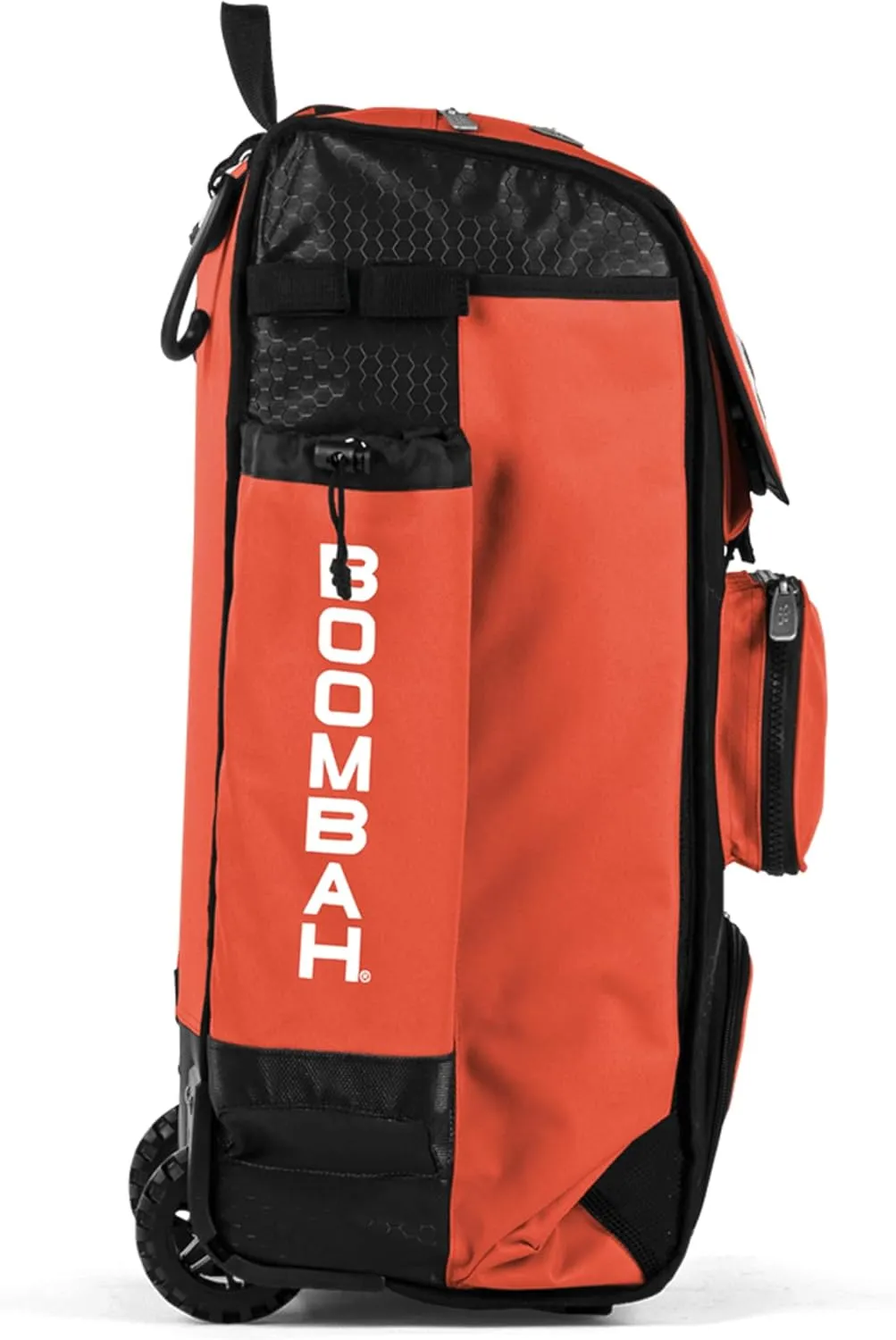 Boombah Rolling Catcher's Superpack Baseball/Softball Gear Bag - 23-1/2" x 13-1/2" x 9-1/2" - Multiple Colors - Telescopic Handle and Holds 4 Bats - Wheeled Version