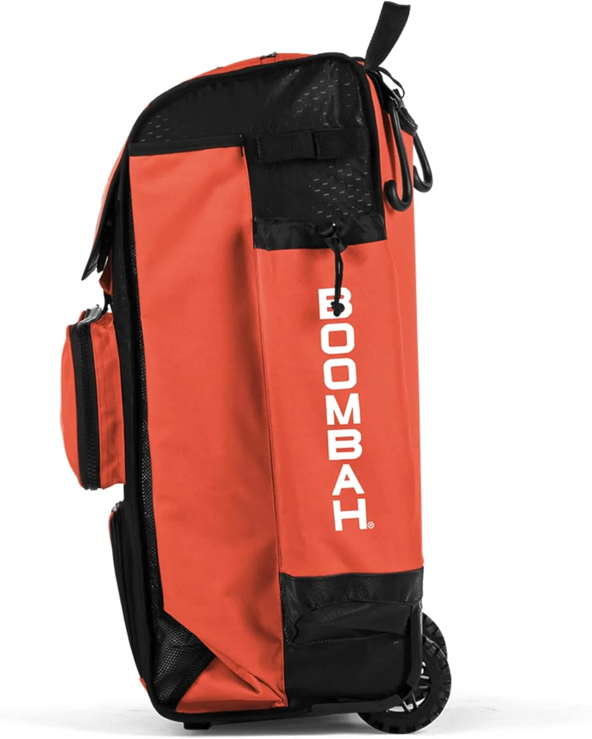 Boombah Rolling Catcher's Superpack Baseball/Softball Gear Bag - 23-1/2" x 13-1/2" x 9-1/2" - Multiple Colors - Telescopic Handle and Holds 4 Bats - Wheeled Version