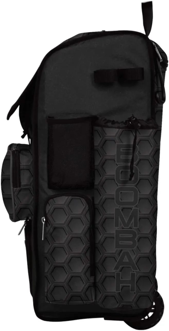 Boombah Rolling Superpack 2.0 3DHC Baseball/Softball Gear Bag - 23-1/2" x 13-1/2" x 9-1/2" - Multiple Colors - Telescopic Handle and Holds 4 Bats - Wheeled Version