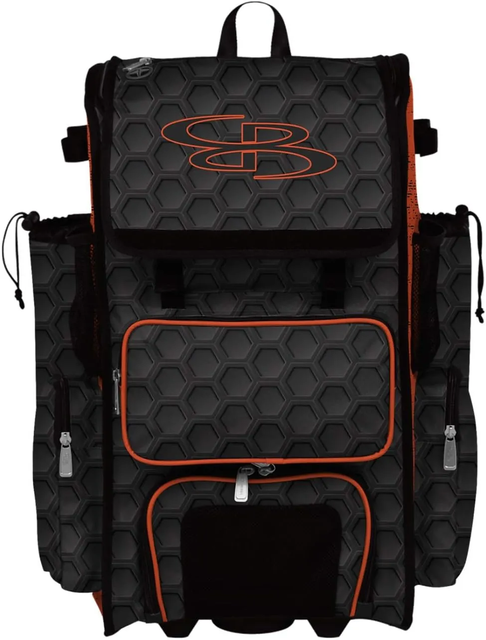 Boombah Rolling Superpack 2.0 3DHC Baseball/Softball Gear Bag - 23-1/2" x 13-1/2" x 9-1/2" - Multiple Colors - Telescopic Handle and Holds 4 Bats - Wheeled Version