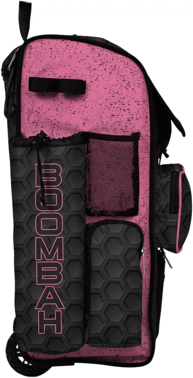 Boombah Rolling Superpack 2.0 3DHC Baseball/Softball Gear Bag - 23-1/2" x 13-1/2" x 9-1/2" - Multiple Colors - Telescopic Handle and Holds 4 Bats - Wheeled Version