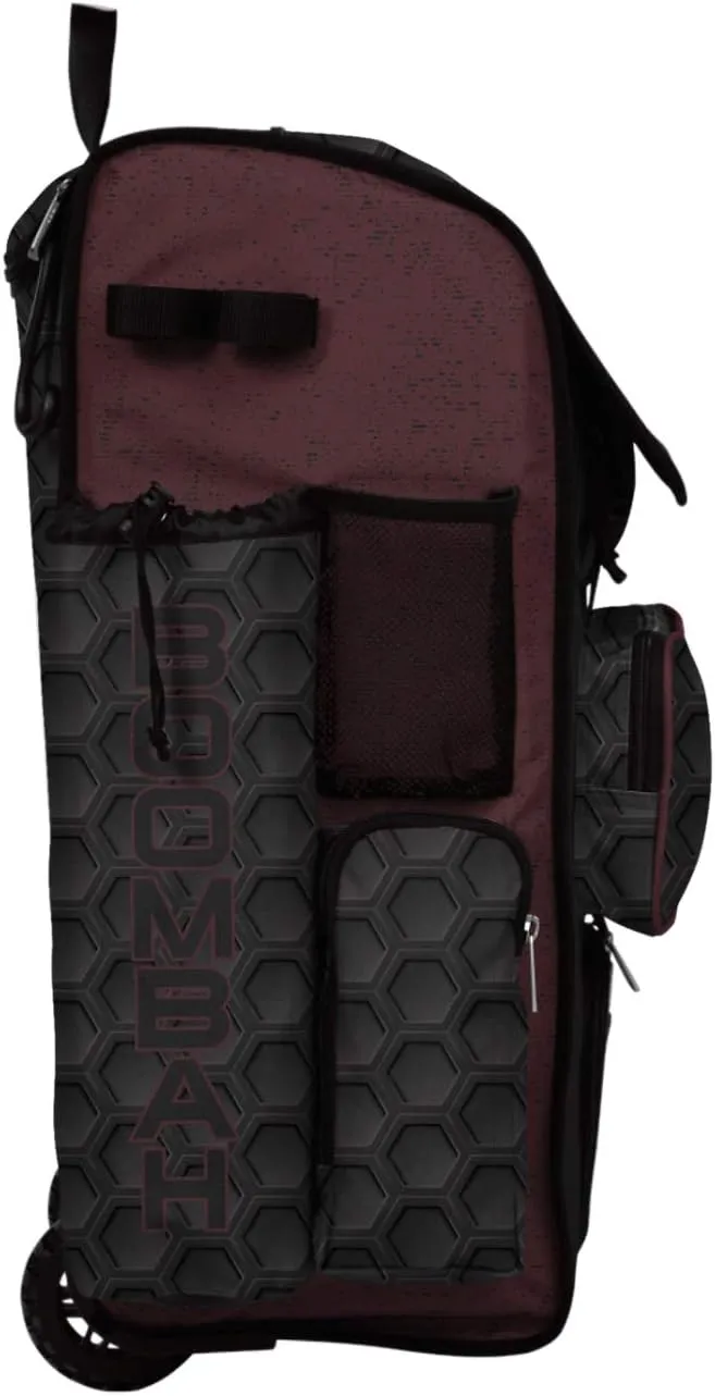 Boombah Rolling Superpack 2.0 3DHC Baseball/Softball Gear Bag - 23-1/2" x 13-1/2" x 9-1/2" - Multiple Colors - Telescopic Handle and Holds 4 Bats - Wheeled Version