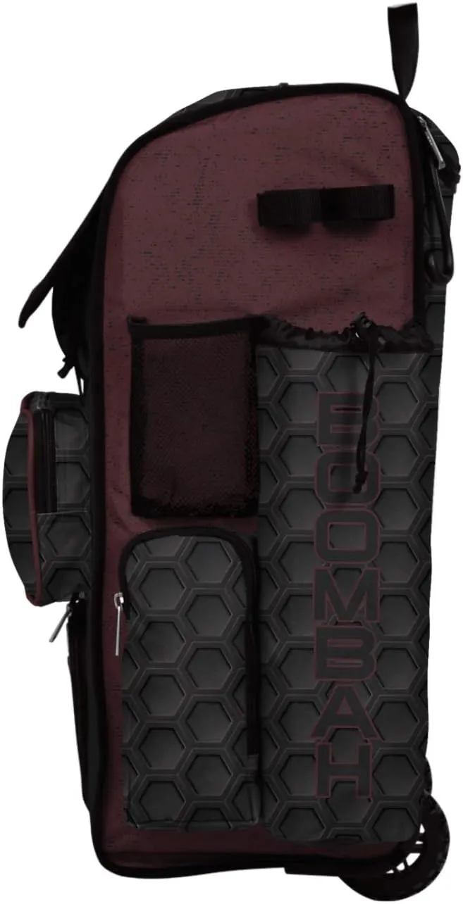 Boombah Rolling Superpack 2.0 3DHC Baseball/Softball Gear Bag - 23-1/2" x 13-1/2" x 9-1/2" - Multiple Colors - Telescopic Handle and Holds 4 Bats - Wheeled Version