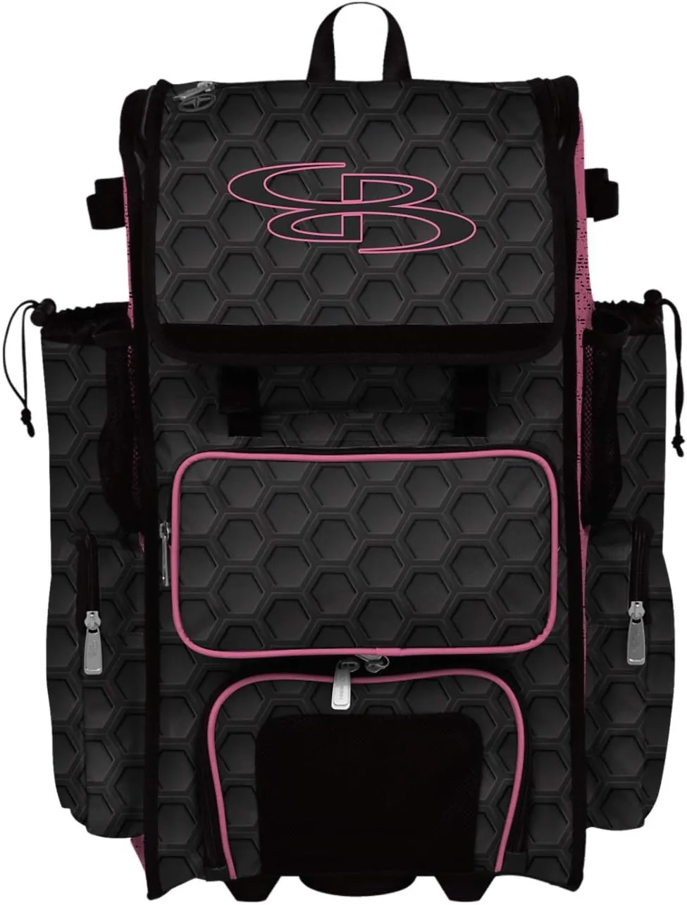 Boombah Rolling Superpack 2.0 3DHC Baseball/Softball Gear Bag - 23-1/2" x 13-1/2" x 9-1/2" - Multiple Colors - Telescopic Handle and Holds 4 Bats - Wheeled Version