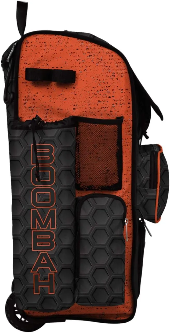 Boombah Rolling Superpack 2.0 3DHC Baseball/Softball Gear Bag - 23-1/2" x 13-1/2" x 9-1/2" - Multiple Colors - Telescopic Handle and Holds 4 Bats - Wheeled Version