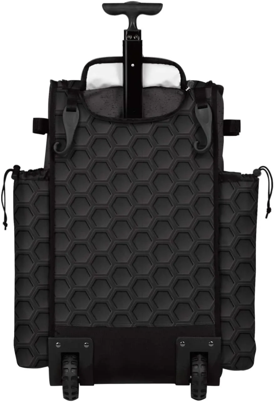 Boombah Rolling Superpack 2.0 3DHC Baseball/Softball Gear Bag - 23-1/2" x 13-1/2" x 9-1/2" - Multiple Colors - Telescopic Handle and Holds 4 Bats - Wheeled Version