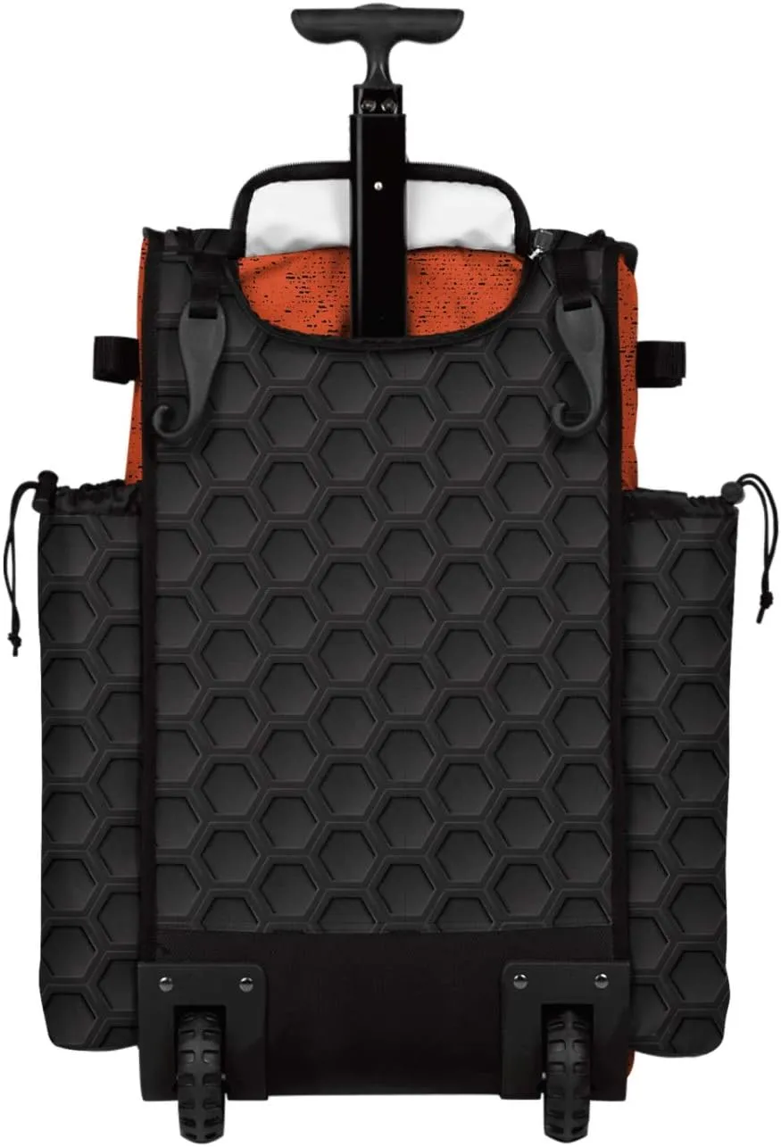 Boombah Rolling Superpack 2.0 3DHC Baseball/Softball Gear Bag - 23-1/2" x 13-1/2" x 9-1/2" - Multiple Colors - Telescopic Handle and Holds 4 Bats - Wheeled Version