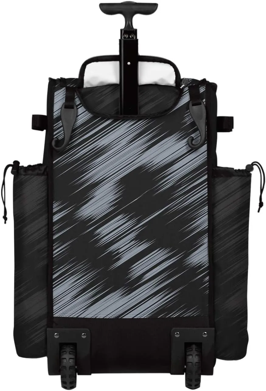 Boombah Rolling Superpack 2.0 Scratch Baseball/Softball Gear Bag - 23-1/2" x 13-1/2" x 9-1/2" - Multiple Colors - Telescopic Handle and Holds 4 Bats - Wheeled Version