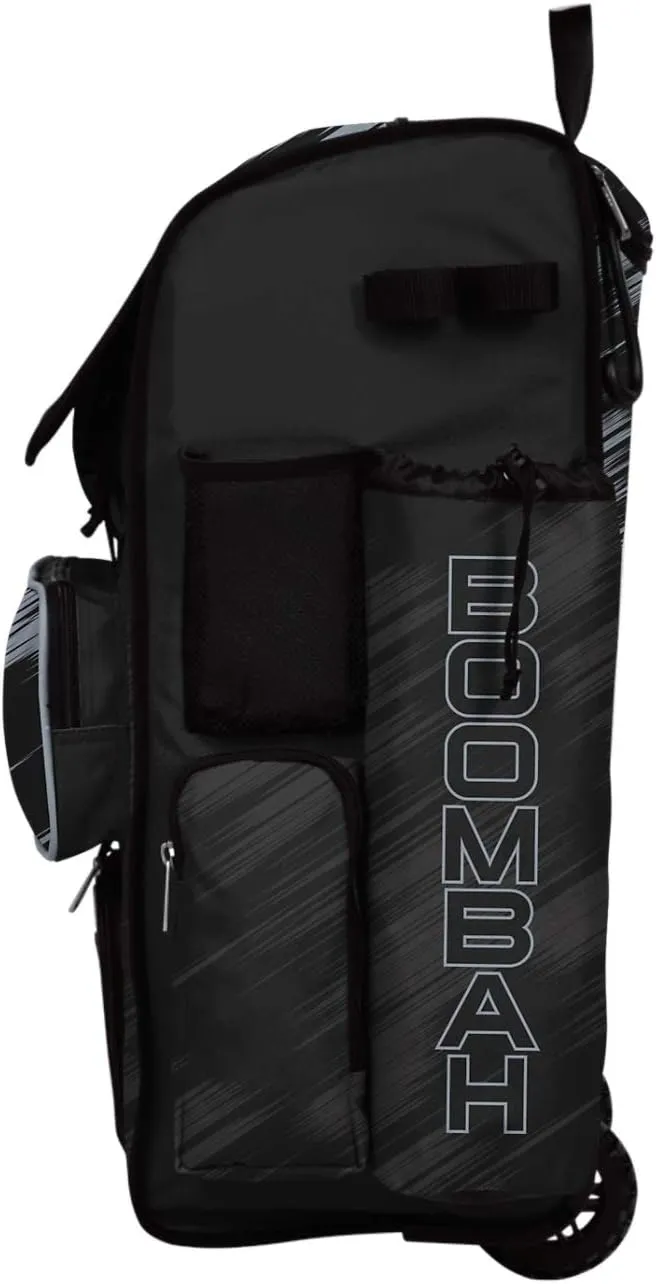 Boombah Rolling Superpack 2.0 Scratch Baseball/Softball Gear Bag - 23-1/2" x 13-1/2" x 9-1/2" - Multiple Colors - Telescopic Handle and Holds 4 Bats - Wheeled Version