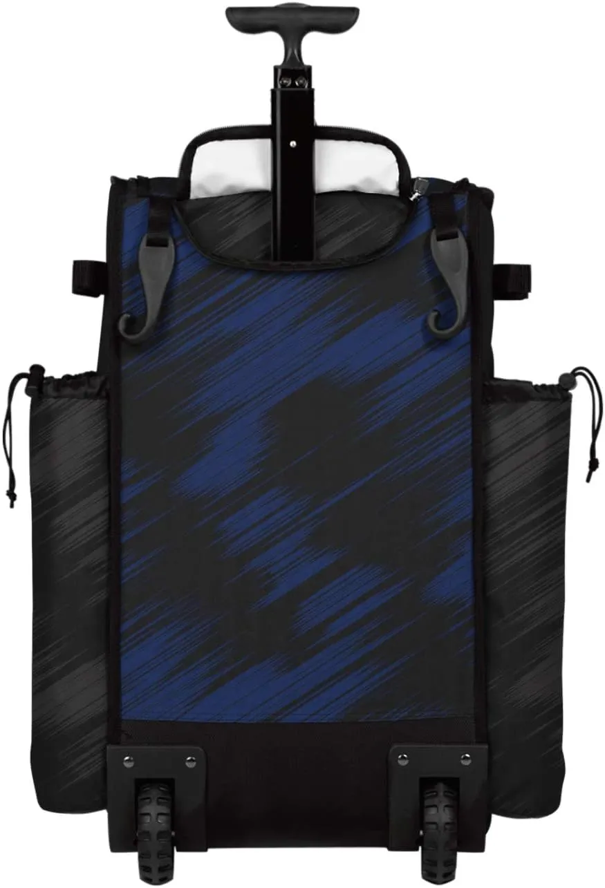 Boombah Rolling Superpack 2.0 Scratch Baseball/Softball Gear Bag - 23-1/2" x 13-1/2" x 9-1/2" - Multiple Colors - Telescopic Handle and Holds 4 Bats - Wheeled Version