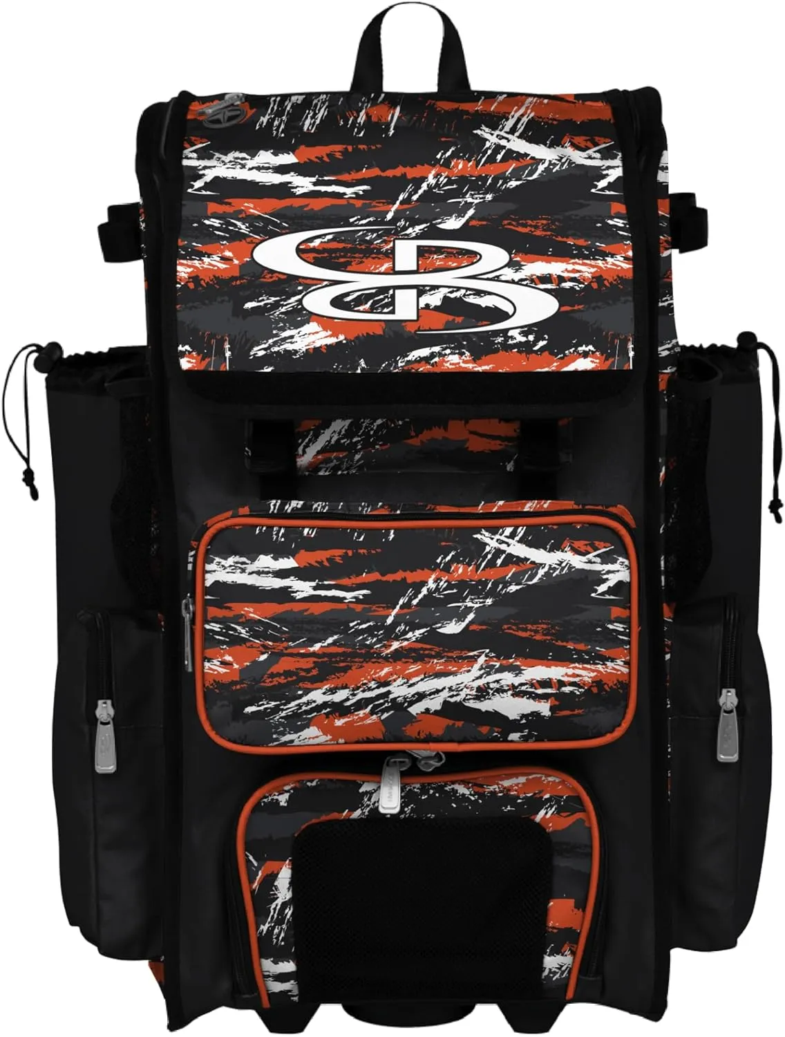 Boombah Rolling Superpack Baseball/Softball Gear Bag - Telescopic Handle - Holds 4 Bats - Wheeled Version - Razor Multiple Colors
