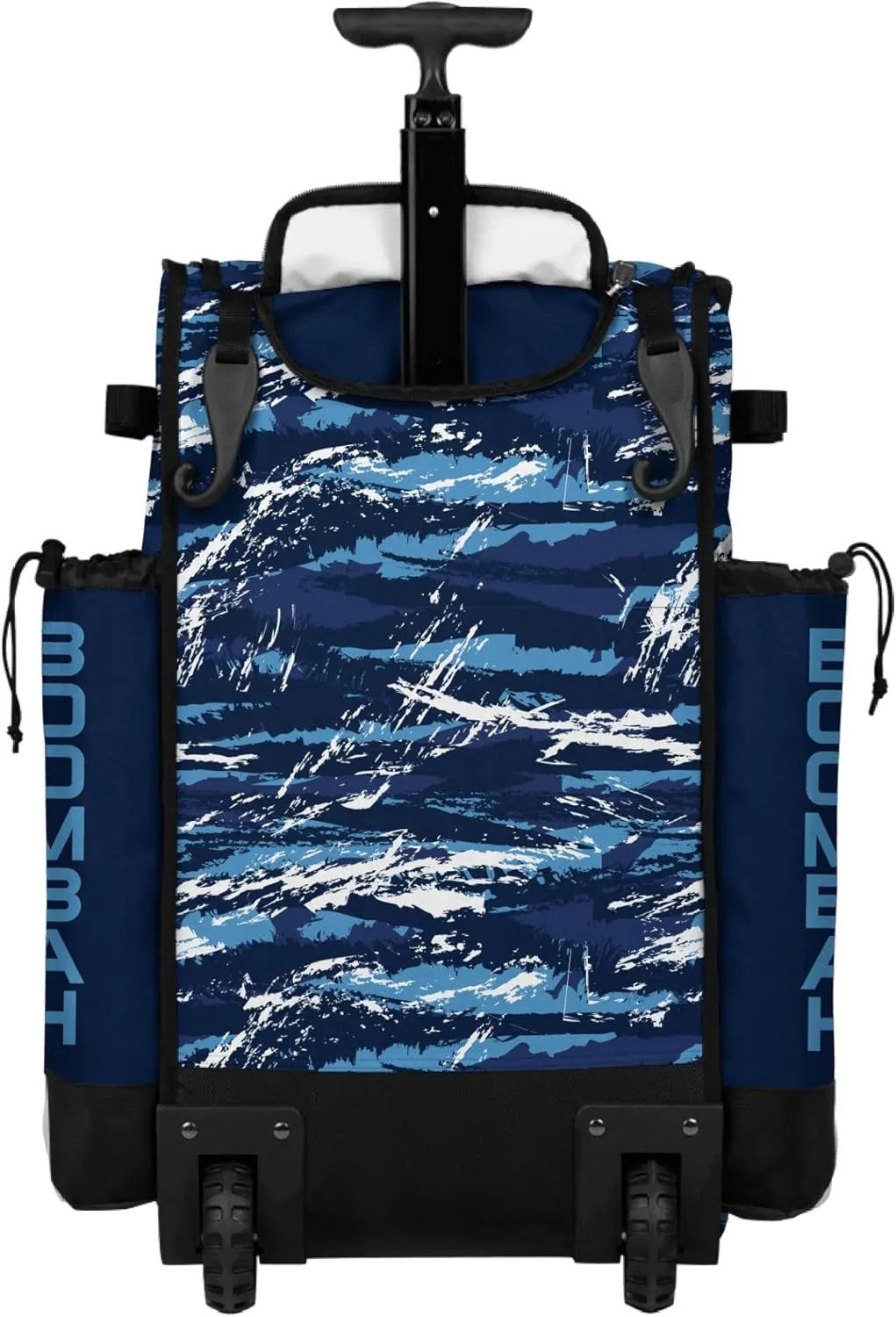 Boombah Rolling Superpack Baseball/Softball Gear Bag - Telescopic Handle - Holds 4 Bats - Wheeled Version - Razor Multiple Colors