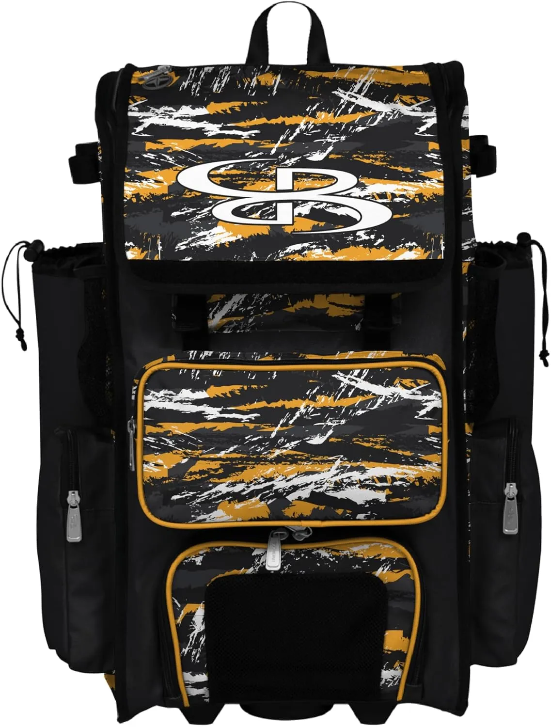 Boombah Rolling Superpack Baseball/Softball Gear Bag - Telescopic Handle - Holds 4 Bats - Wheeled Version - Razor Multiple Colors
