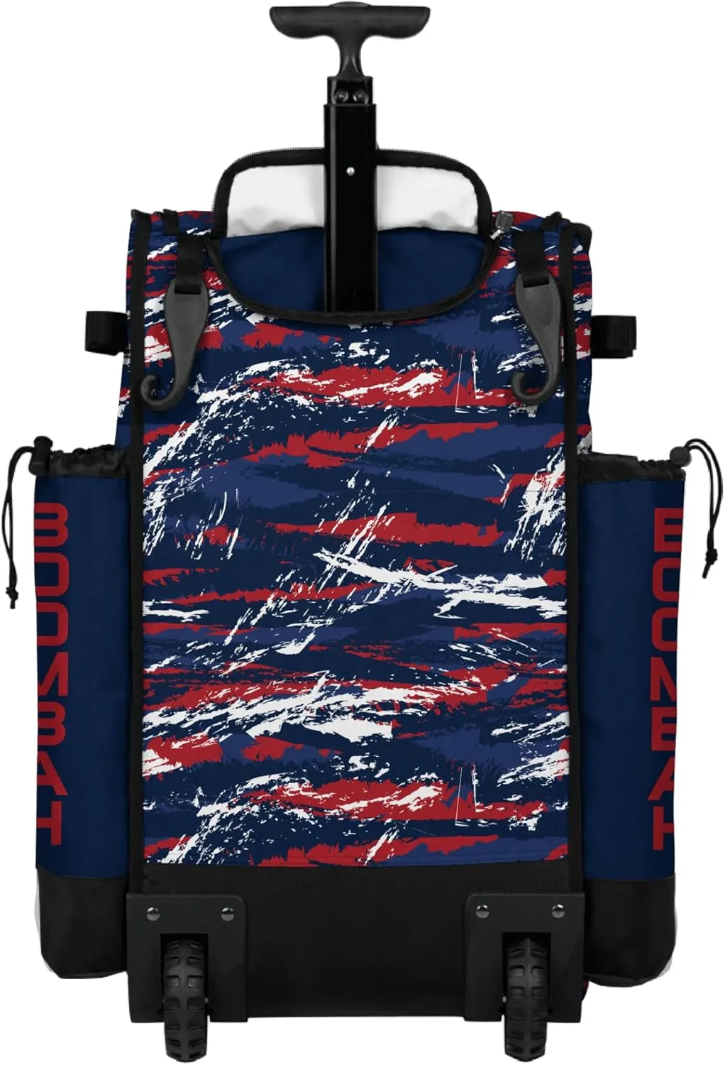 Boombah Rolling Superpack Baseball/Softball Gear Bag - Telescopic Handle - Holds 4 Bats - Wheeled Version - Razor Multiple Colors