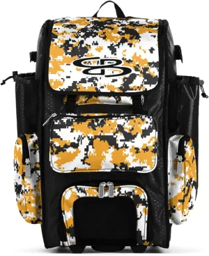 Boombah Superpack Hybrid Rolling Bat Bag Digital Camo - Multiple Colors - Wheeled & Backpack Version