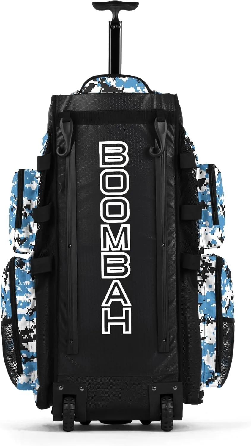 Boombah Superpack XL Digital Camo Rolling Bat Bag - 36" x 16" x 23.5" - Multiple Colors - Wheeled Version