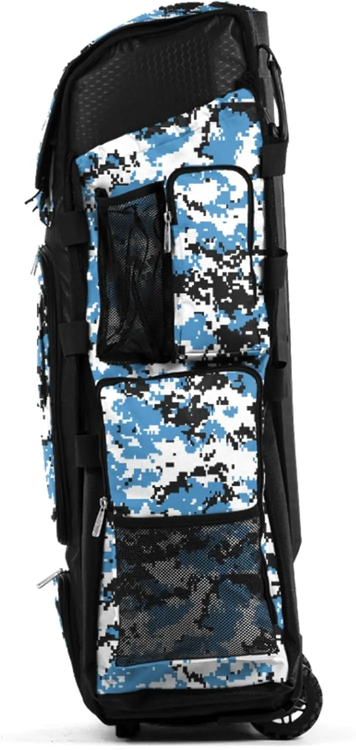Boombah Superpack XL Digital Camo Rolling Bat Bag - 36" x 16" x 23.5" - Multiple Colors - Wheeled Version
