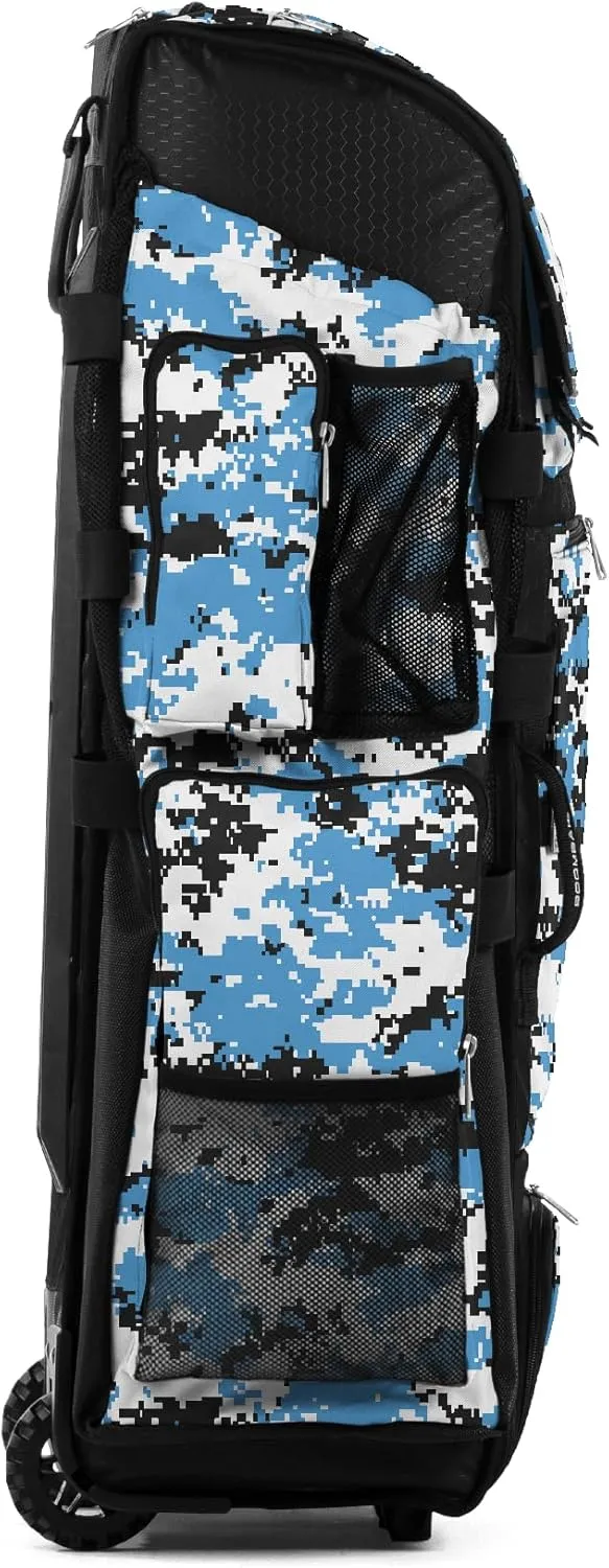Boombah Superpack XL Digital Camo Rolling Bat Bag - 36" x 16" x 23.5" - Multiple Colors - Wheeled Version