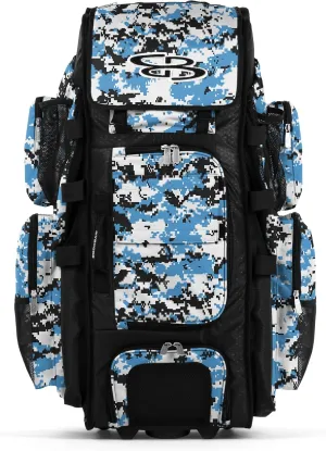 Boombah Superpack XL Digital Camo Rolling Bat Bag - 36" x 16" x 23.5" - Multiple Colors - Wheeled Version