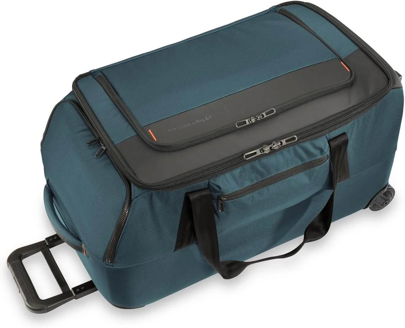 Briggs & Riley 27" Medium Upright Duffle - Checked Luggage for Travel, Suitcases with Wheels, Softside Rolling Bag for Men & Women, Self-Repairing Zipper - ZDX Collection, Ocean