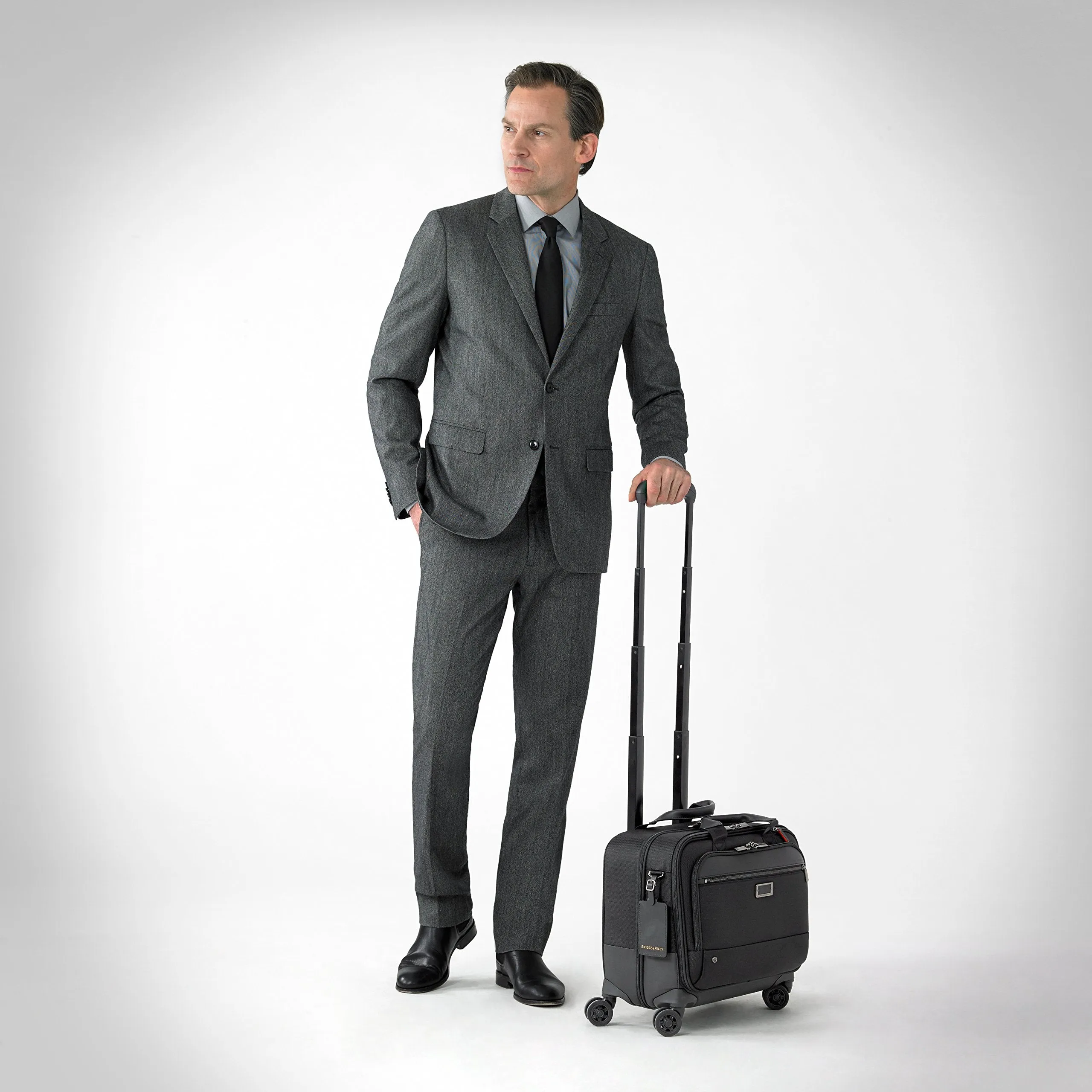 Briggs & Riley @work Medium 2-Wheel Expandable Brief Black Medium U1