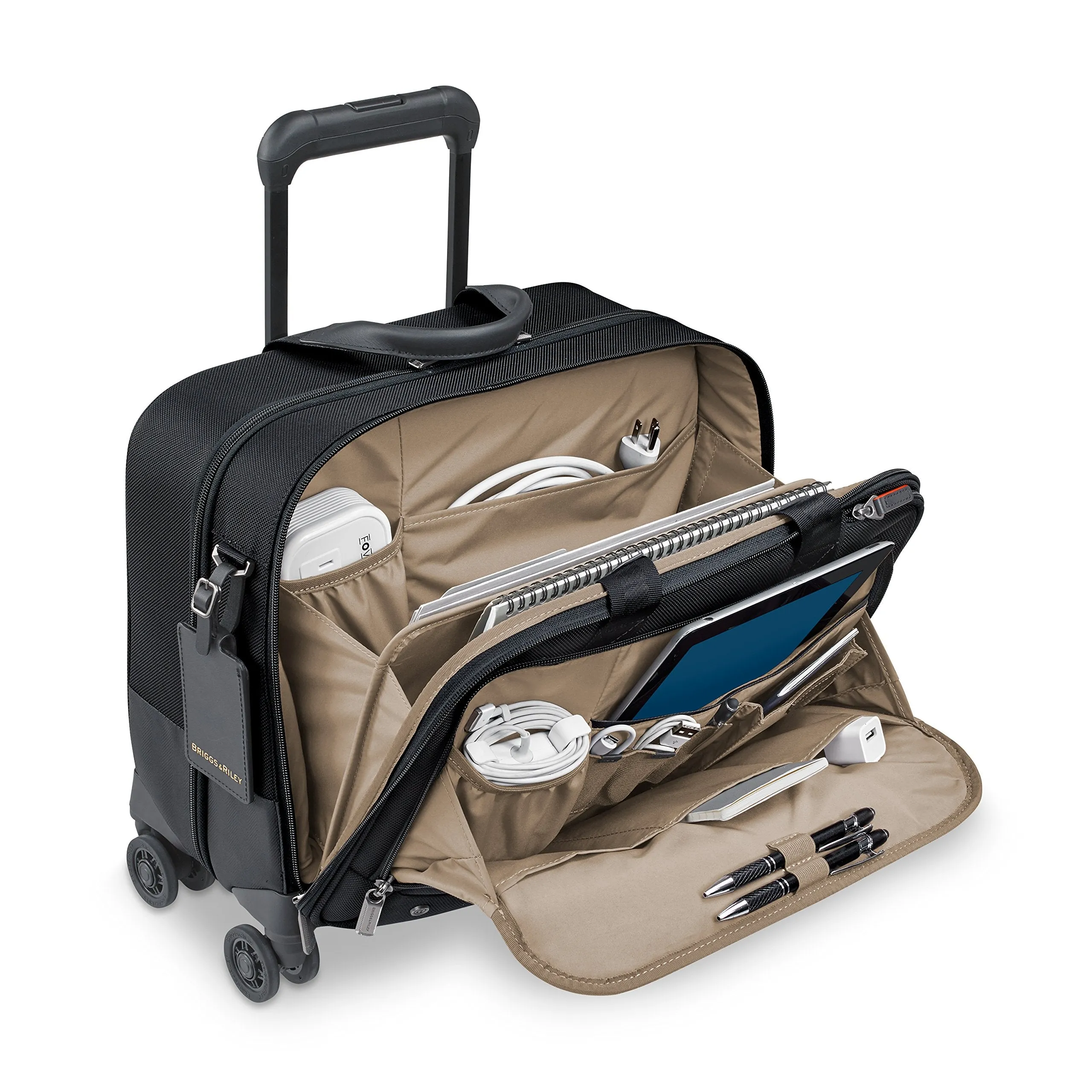 Briggs & Riley @work Medium 2-Wheel Expandable Brief Black Medium U1