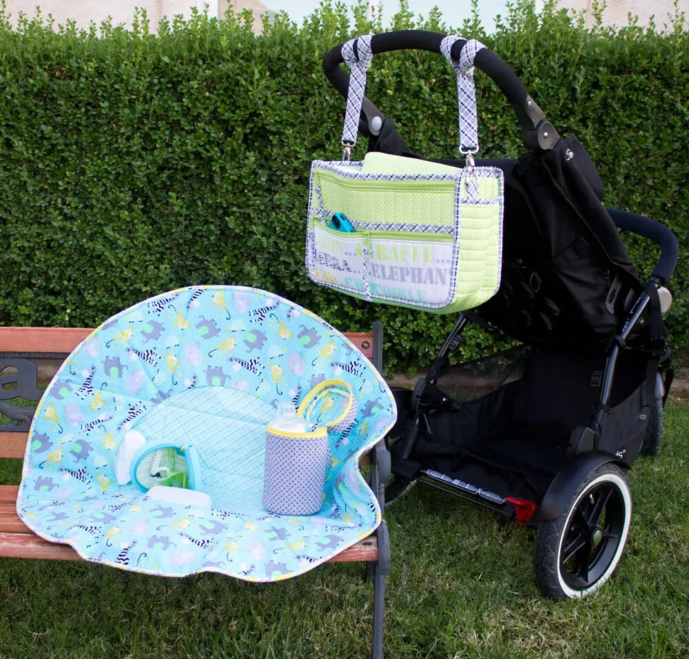 ByAnnie Precious Cargo Stroller Organizer Pattern - 2 Size Variations Per Pattern (14 Colors of 18"x54" Mesh Packs Sold Separately)