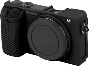 Camera Case for Sony Alpha A5000, Soft Silicone Protective Cover Housing Rubber Body Skin for Sony Alpha A5000 ILCE-5000 Digital SLR Camera Bag Black