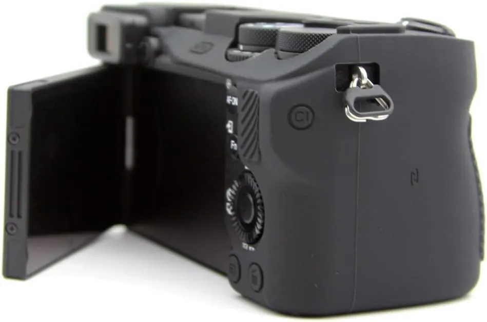 Camera Case for Sony Alpha A5000, Soft Silicone Protective Cover Housing Rubber Body Skin for Sony Alpha A5000 ILCE-5000 Digital SLR Camera Bag Black