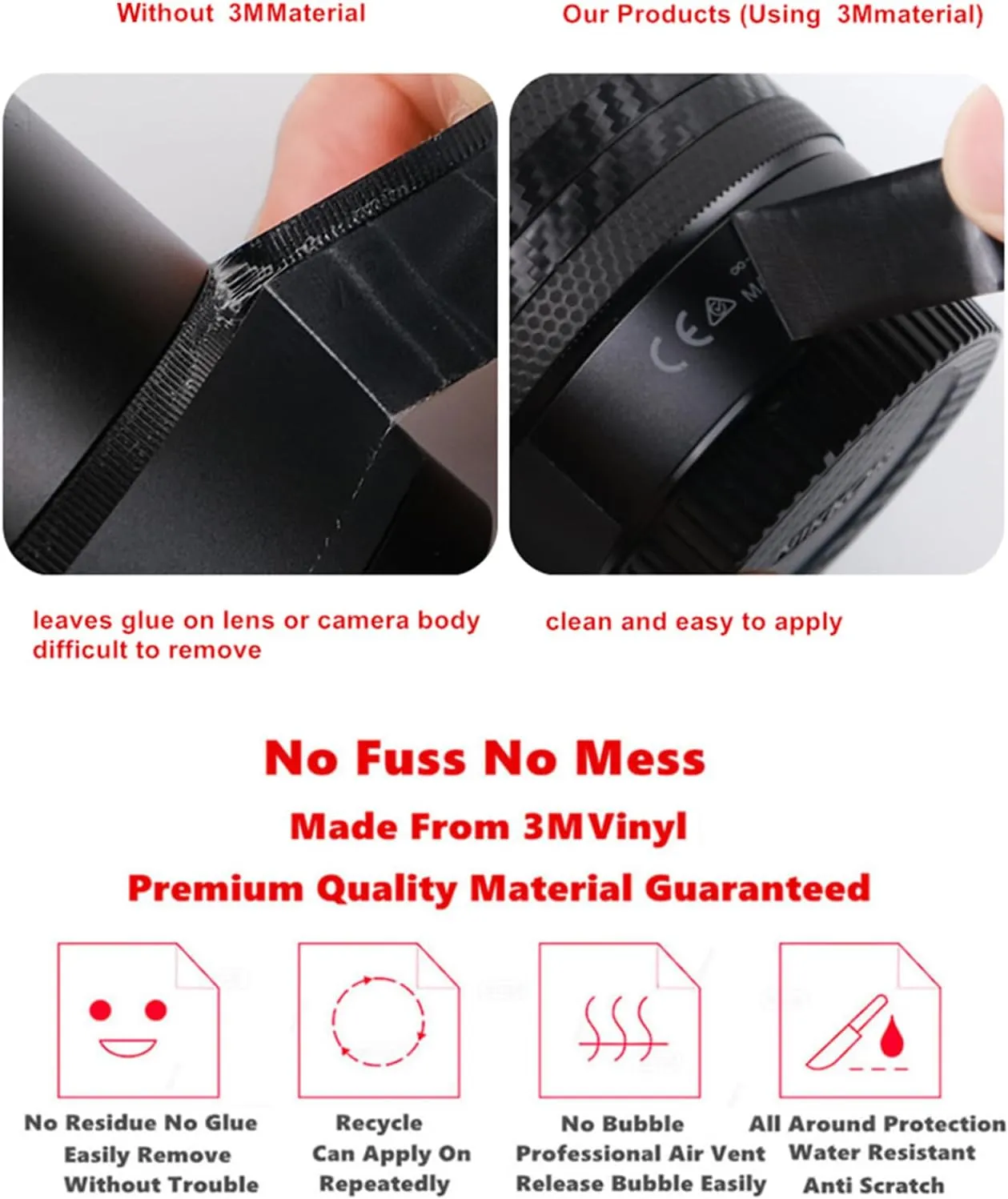 Camera Lens Body Sticker for Canon RF 70-200mm F4 L is USM Vinyl Wrap Film Skin Anti-Scratch Decorative Decal Protector Coat 70-200 4(Field Camouflage)
