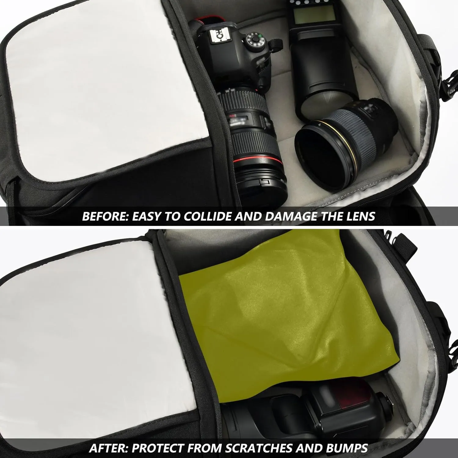 Camera Lens Wrap Cloth Olive Self Adhesive Cloth 21.7"x21.7" Anti Scratch Equipment Wrap Storage Pouch