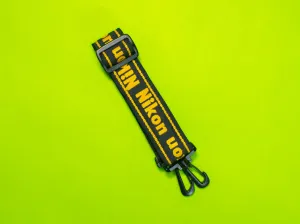 Camera Strap - Nikon Black and Yellow