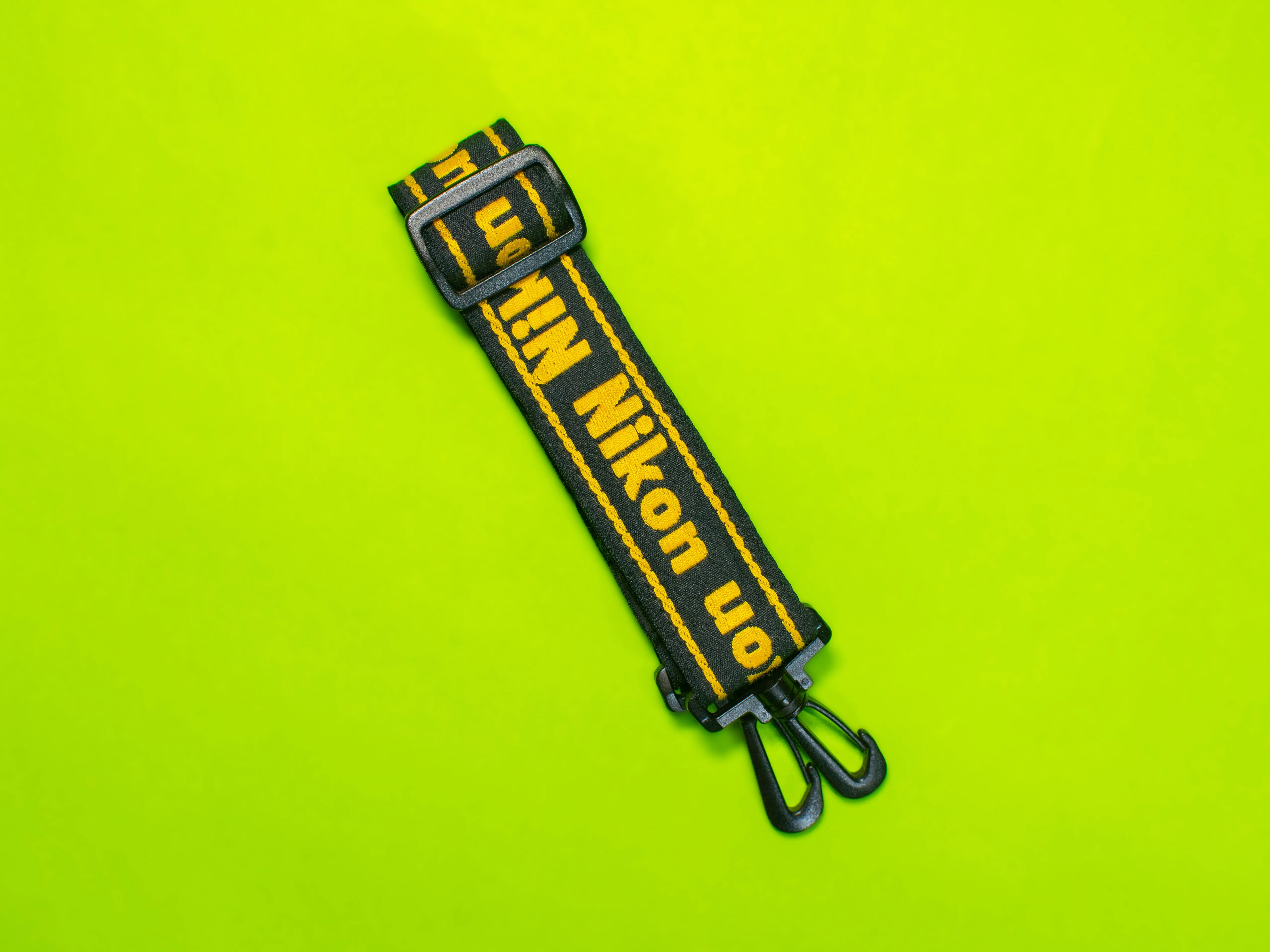 Camera Strap - Nikon Black and Yellow