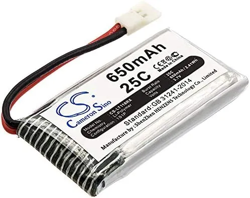 Cameron Sino Battery for Cheerson CX-30W PN:Cheerson 650mAh / 2.41Wh