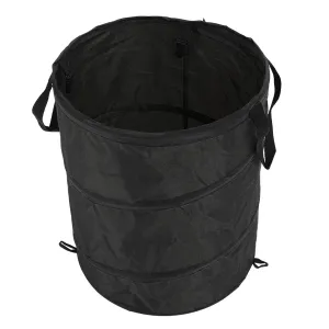 Camping Trash Can, 37L Folding Camping Garbage Can for Camping (Black)