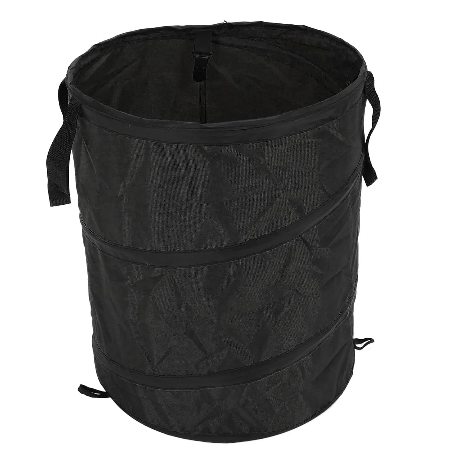 Camping Trash Can, 37L Folding Camping Garbage Can for Camping (Black)