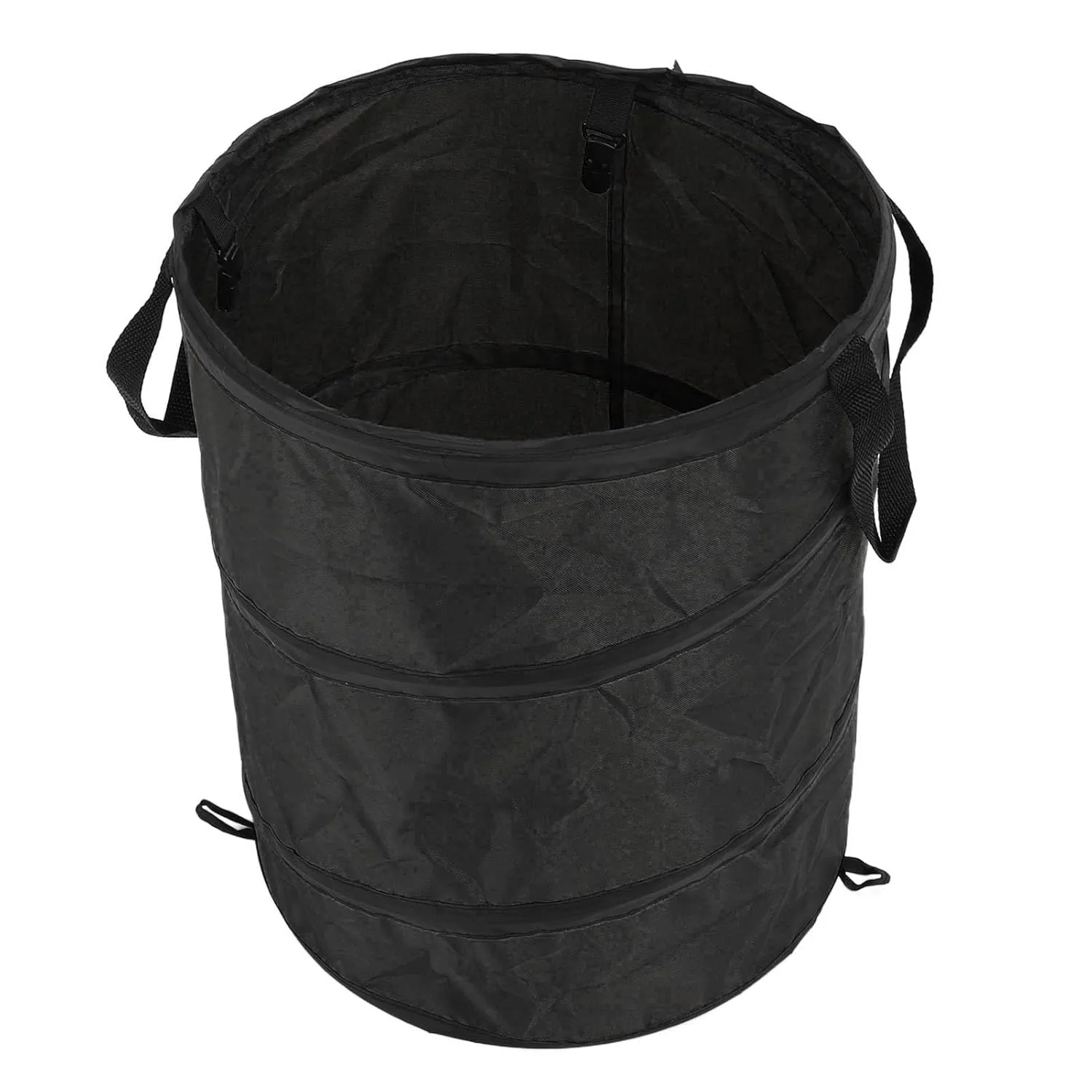 Camping Trash Can, 37L Folding Camping Garbage Can for Camping (Black)