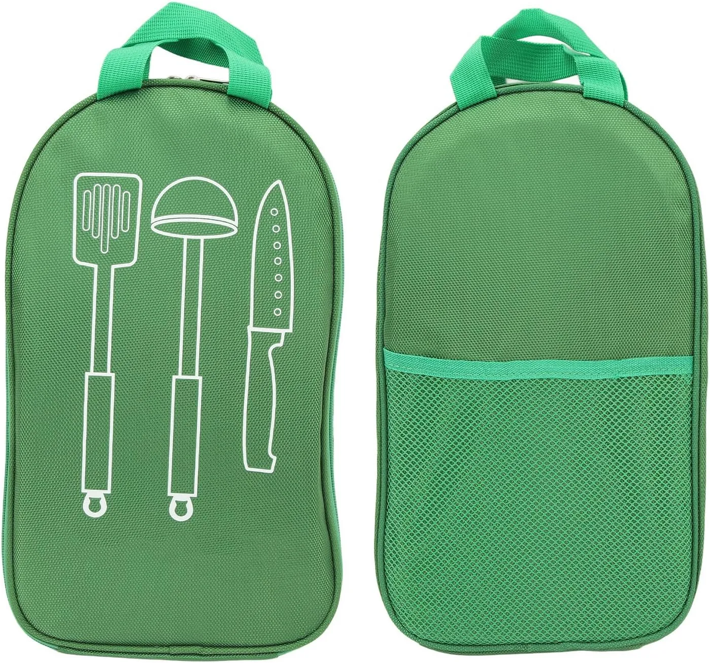 Camping Travel Cooking Utensils Organizer Storage Bag Outdoor Cookware Container for Park BBQs Beach