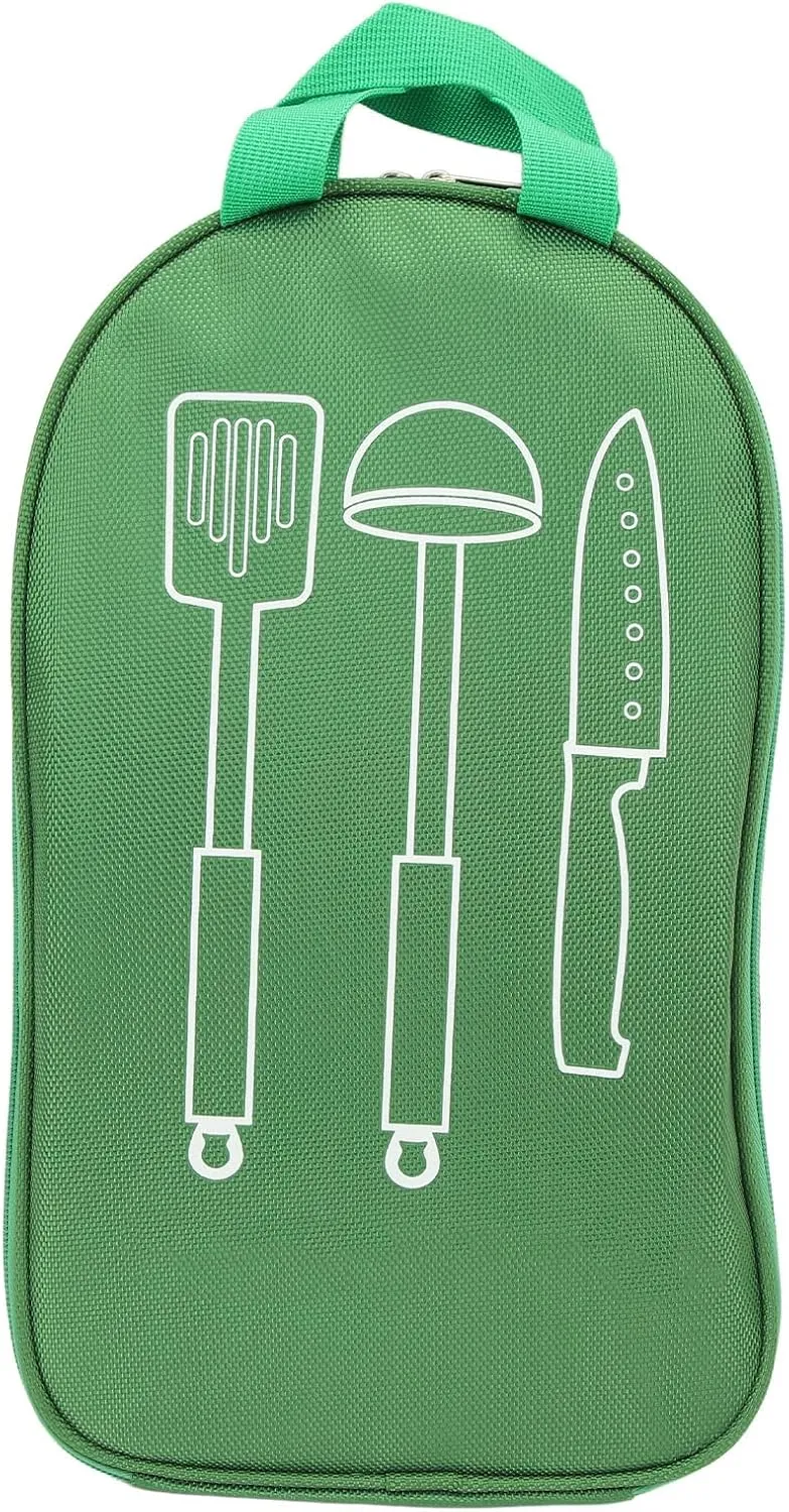 Camping Travel Cooking Utensils Organizer Storage Bag Outdoor Cookware Container for Park BBQs Beach