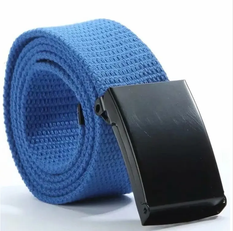 Candy-Colored Canvas Belts for Men