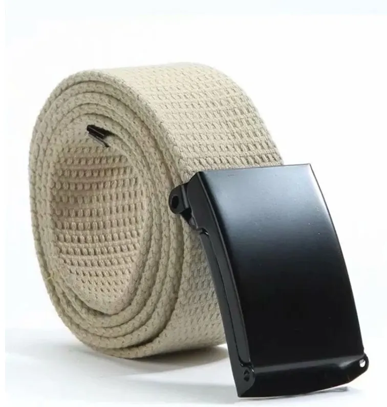Candy-Colored Canvas Belts for Men