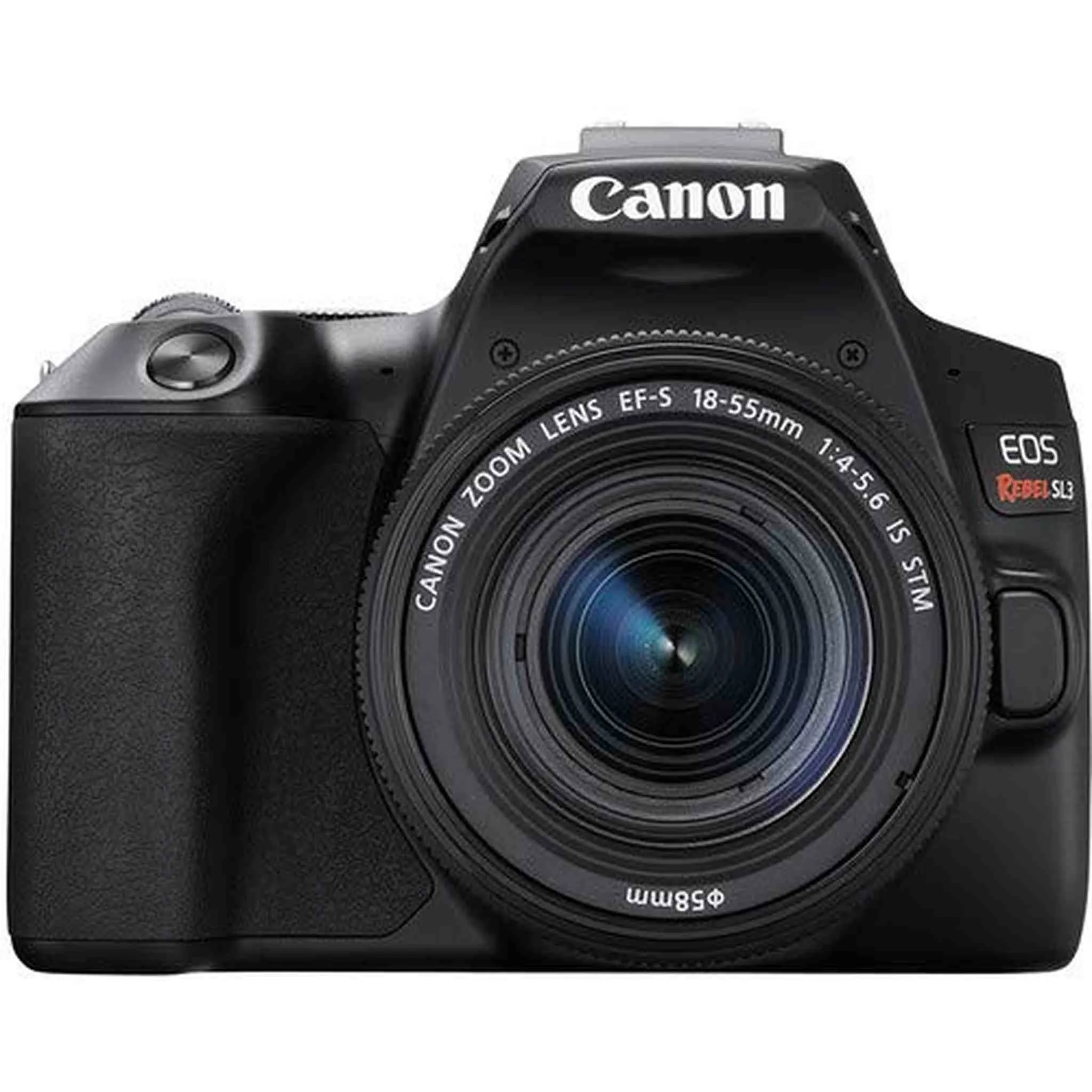 Canon EOS Rebel SL3 DSLR Camera with 18-55mm Lens (Black) Bundle with 2x32GB Memory Card   Battery for CanonLPE17   LCD