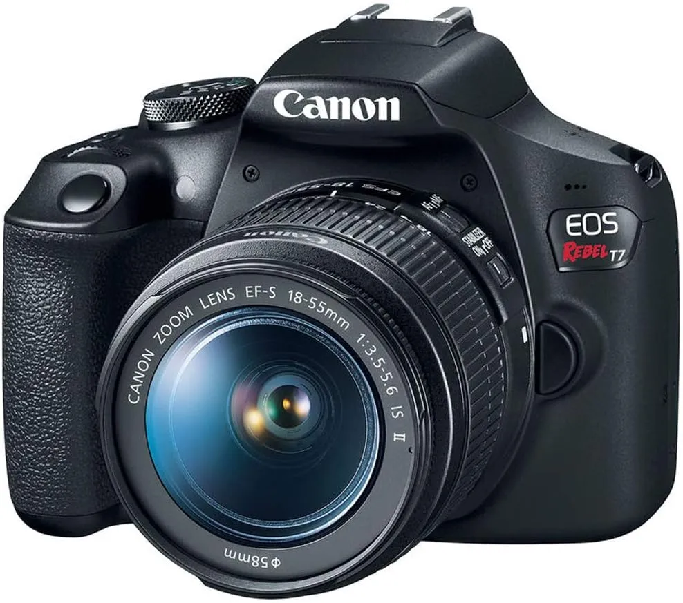 Canon EOS Rebel T7 DSLR Camera with 18-55mm Lens | Built-in Wi-Fi | 24.1 MP CMOS Sensor | DIGIC 4  Image Processor and Full HD Videos