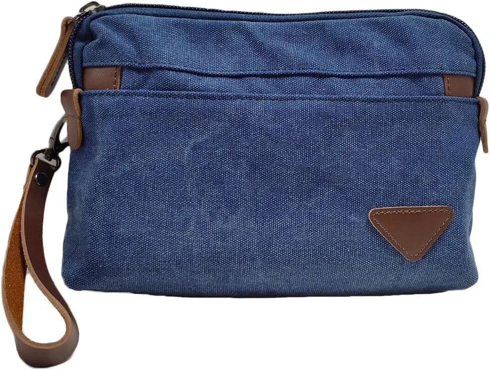 Canvas Smartphone Wristlets Bag Clutch Bag Wallet Purse Zipper Pouch Handbag